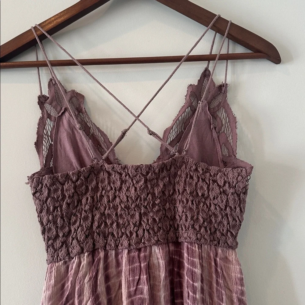 Free People Adella slip dress in Plum Combo size XS - Picture 9 of 9